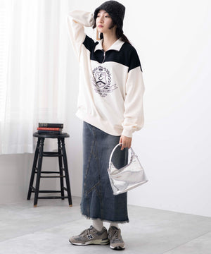 オフホワイト　モデル:163cm F着用