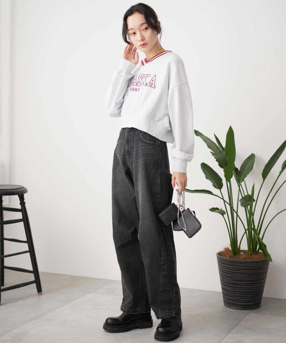 杢グレー　モデル:161cm F着用