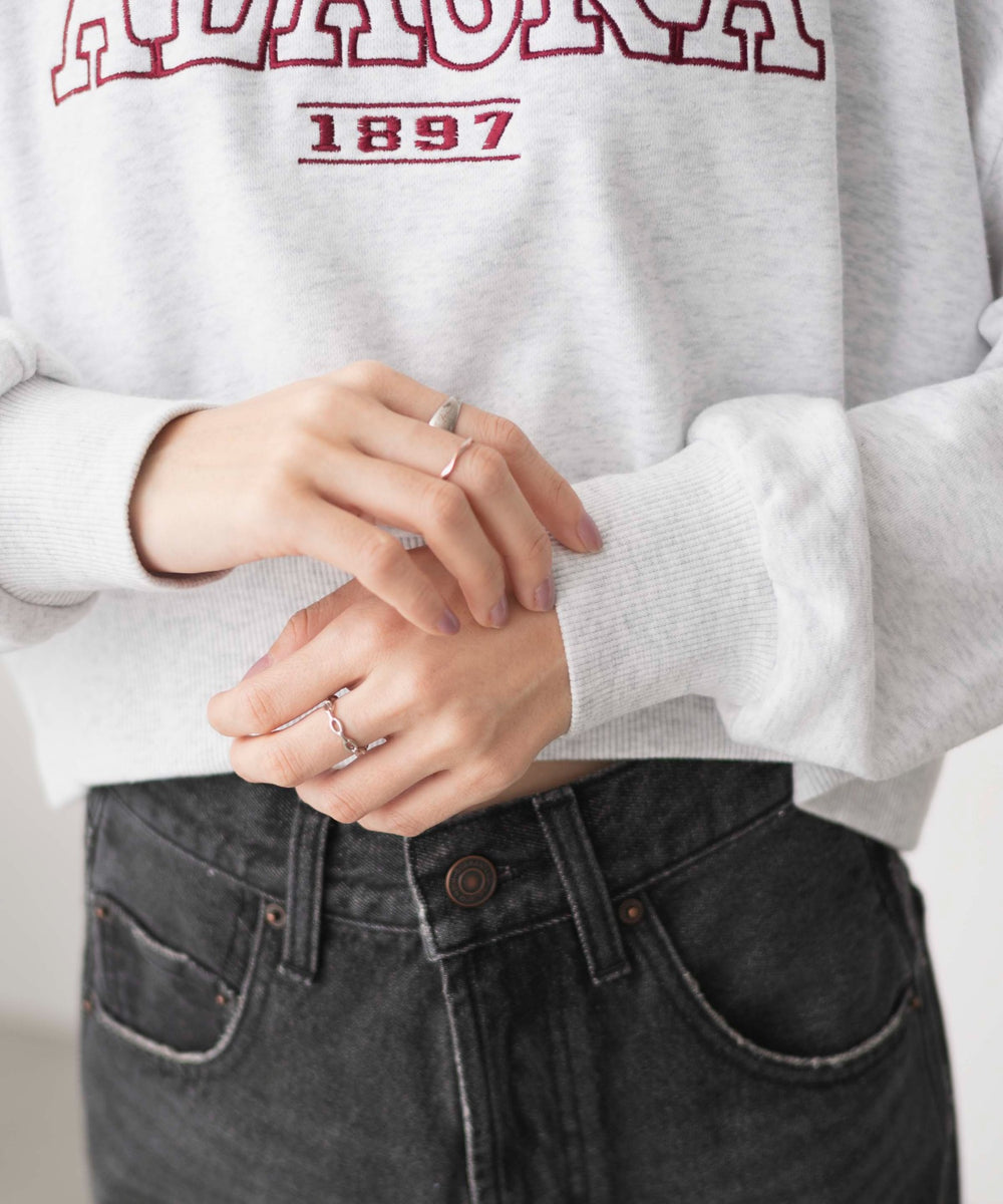 杢グレー　モデル:161cm F着用