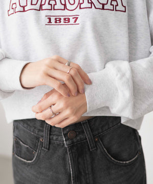 杢グレー　モデル:161cm F着用