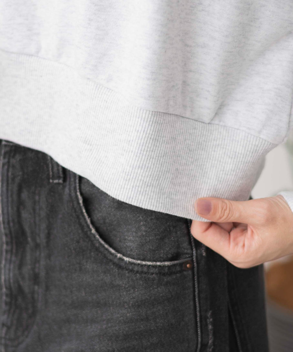 杢グレー　モデル:161cm F着用