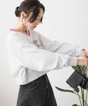 杢グレー　モデル:161cm F着用