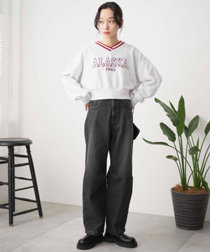 杢グレー　モデル:161cm F着用