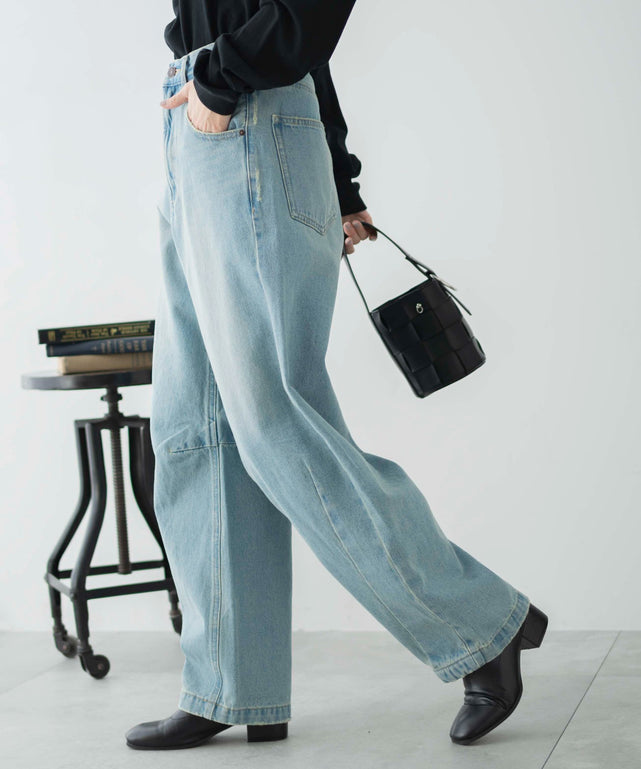 インディゴ淡　モデル：161㎝　M着用