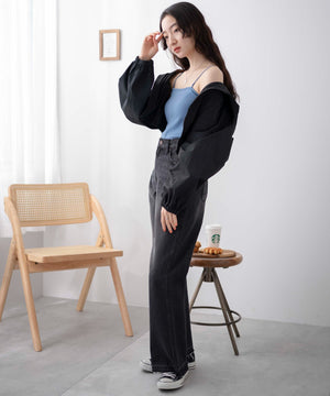 サックス　モデル:163cm M着用