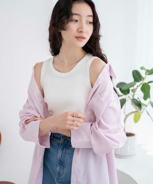 ホワイト 　モデル:163cm F着用