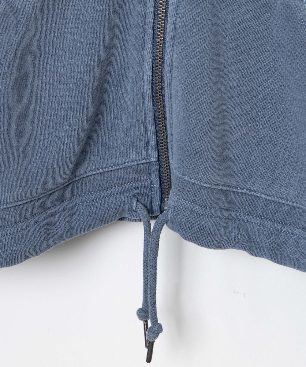 SHORT HIGHNECK ZIP HOODIE