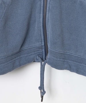 SHORT HIGHNECK ZIP HOODIE