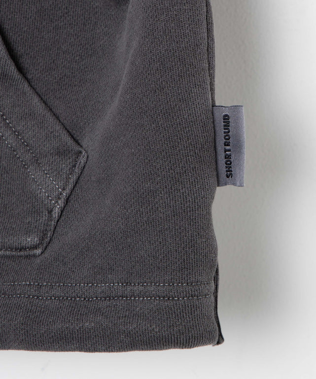 SHORT HIGHNECK ZIP HOODIE