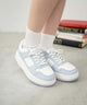 ベーシックスニーカー/ホワイト×サックス(柄1)