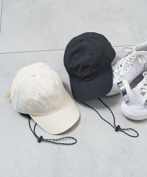 コード付刺繍キャップ