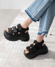 ボリュームスニーカースポーツサンダル/ブラック
