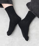 平無地ソックス（丈14㎝）/ブラック