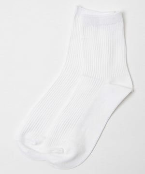 無地リブソックス（丈14㎝）