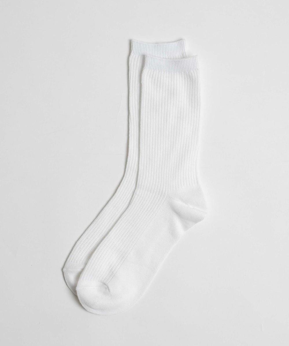 無地リブソックス（丈21㎝）