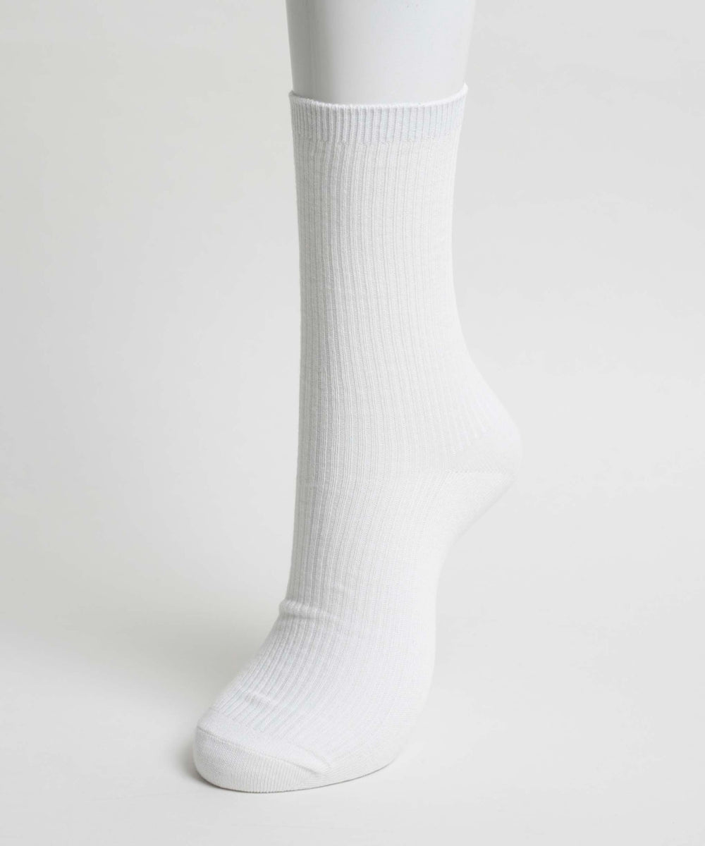 無地リブソックス（丈21㎝）