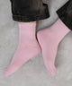 底パイルソックス（丈14㎝）/Lピンク