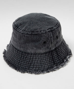 デニムフリンジバケットハット