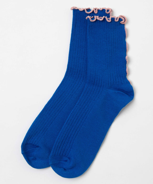 メローパイピングクルーソックス(23-25cm)