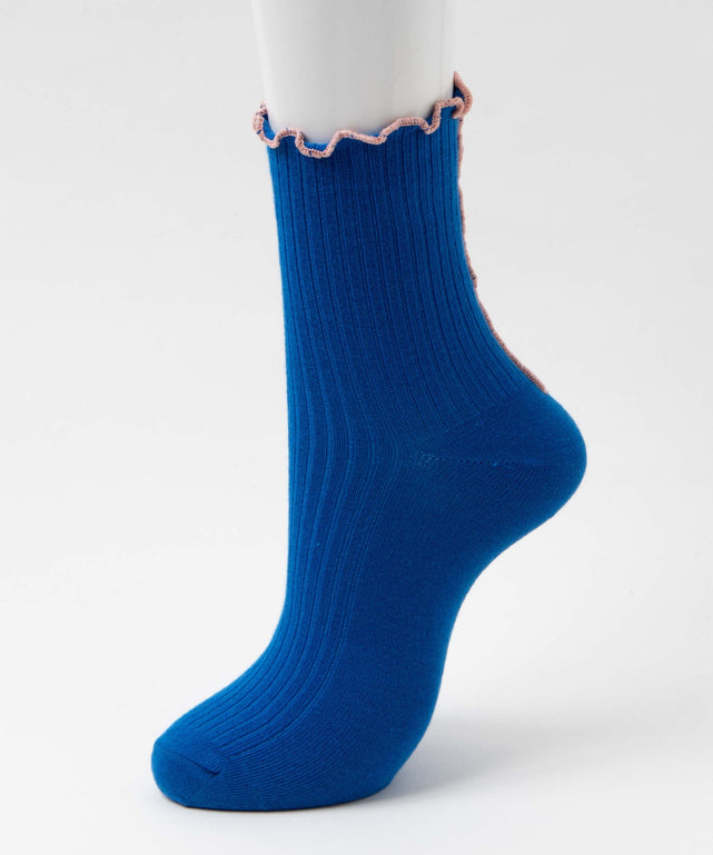 メローパイピングクルーソックス(23-25cm)