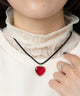 Lハートチョーカー/クリアレッド(柄2)