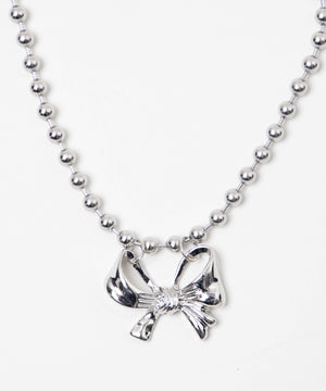 LBIGモチーフボールチェーンネックレス