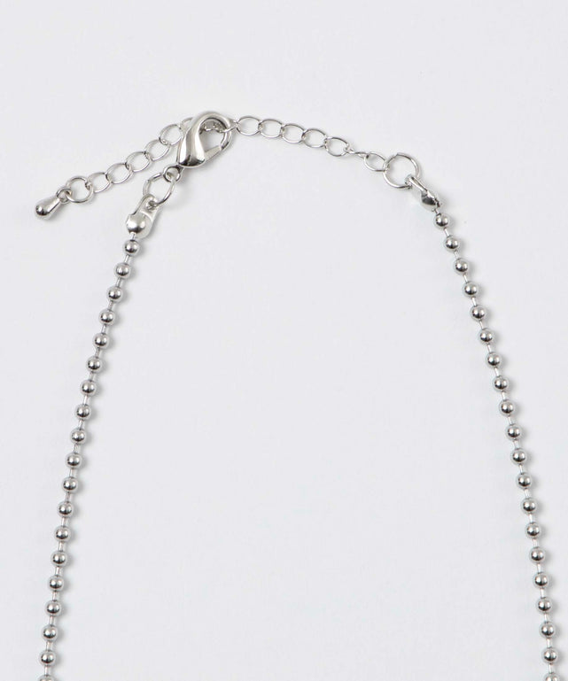 Lメタルリボンネックレス