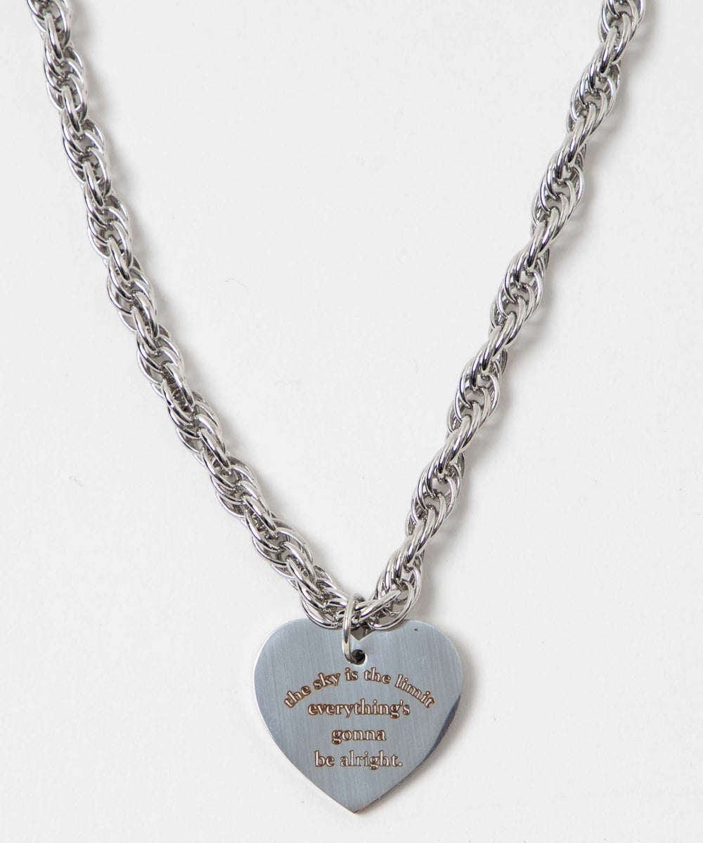 Lヘビーチェーンモチーフネックレス