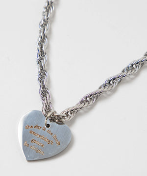 Lヘビーチェーンモチーフネックレス