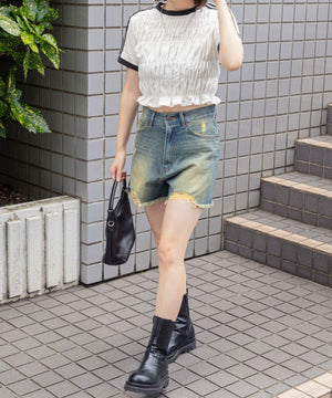 デニム　モデル:155cm M着用