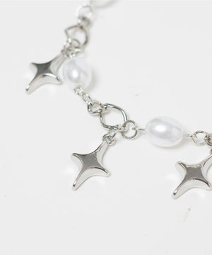 Lチェーンパールモチーフブレス