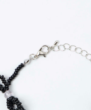 Lビーズリボンブレス