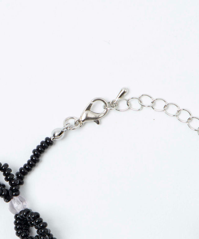 Lビーズリボンブレス