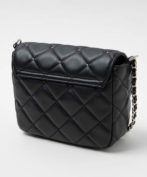 スタッズ付きキルティングショルダー