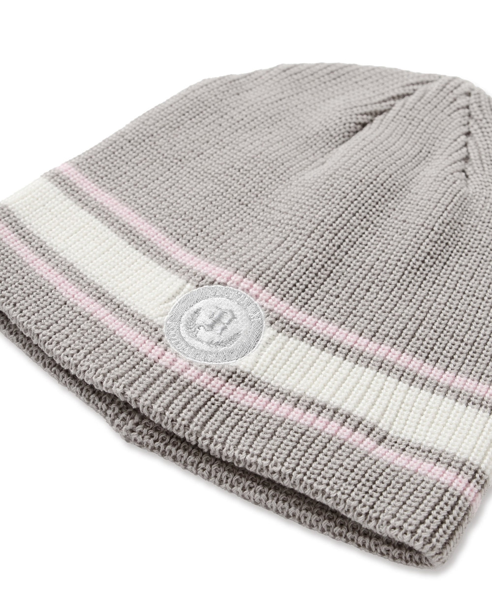 ワンポイント刺繍シングルニットワッチ