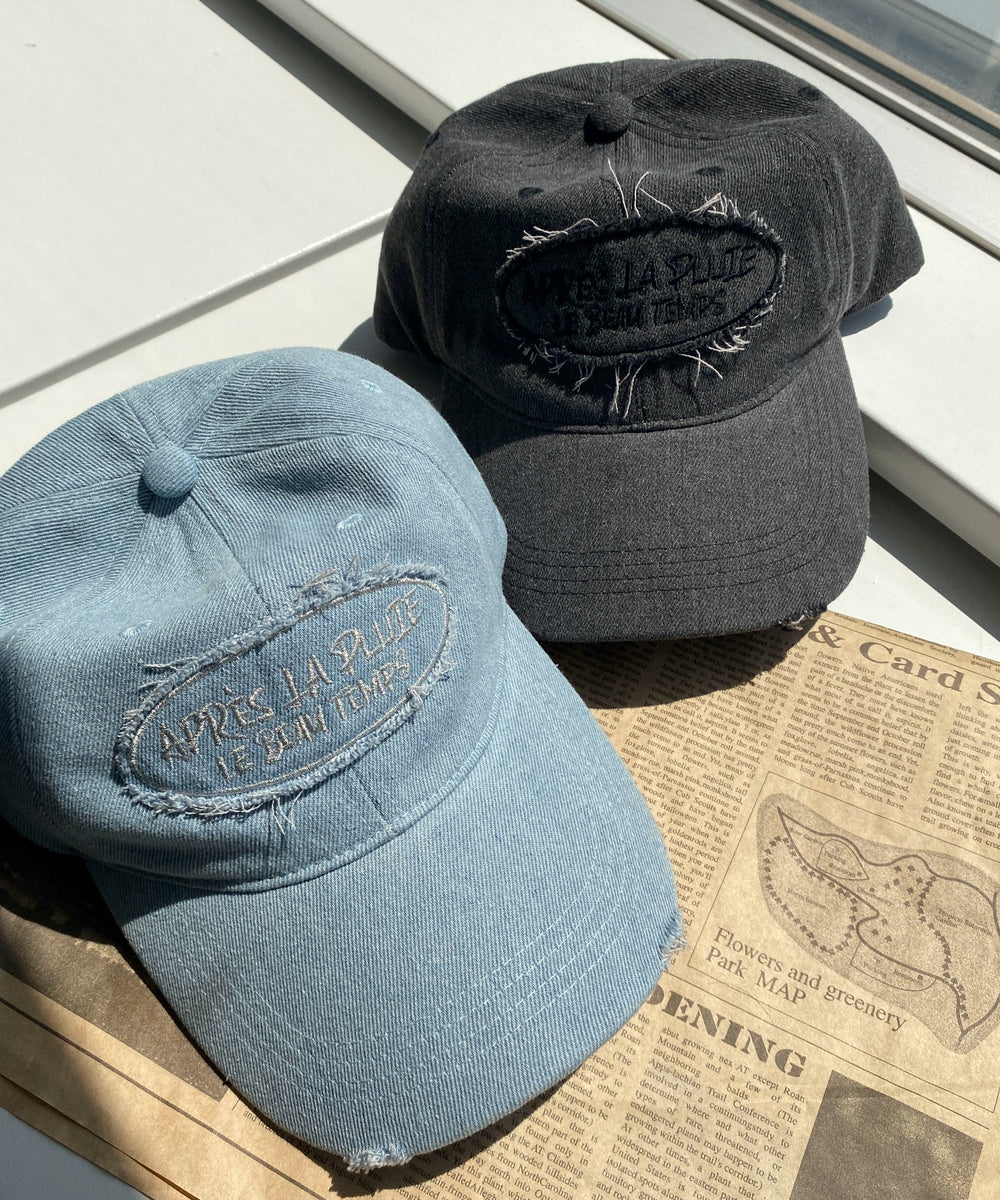 サークルフリンジロゴデニムキャップ