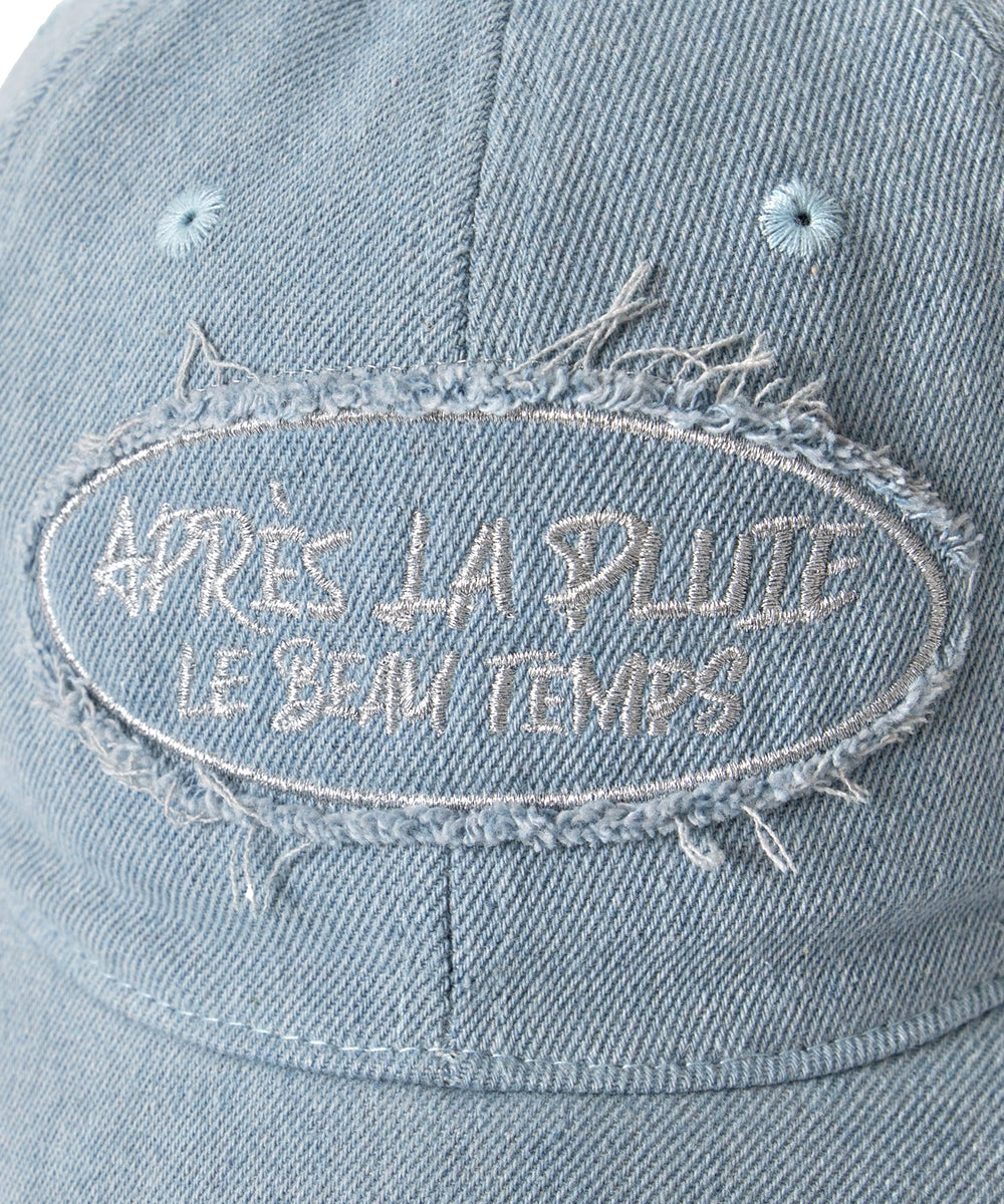 サークルフリンジロゴデニムキャップ