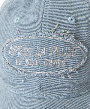 サークルフリンジロゴデニムキャップ