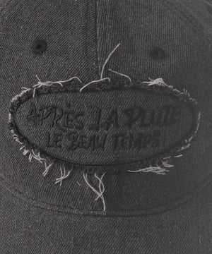 サークルフリンジロゴデニムキャップ