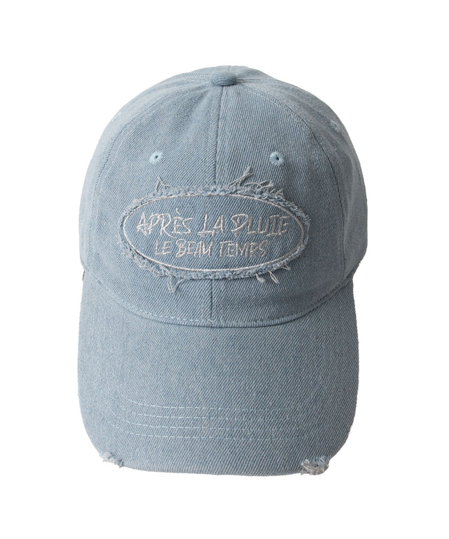 サークルフリンジロゴデニムキャップ