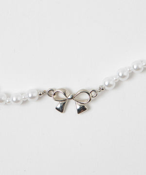 Lミニリボンパールネックレス