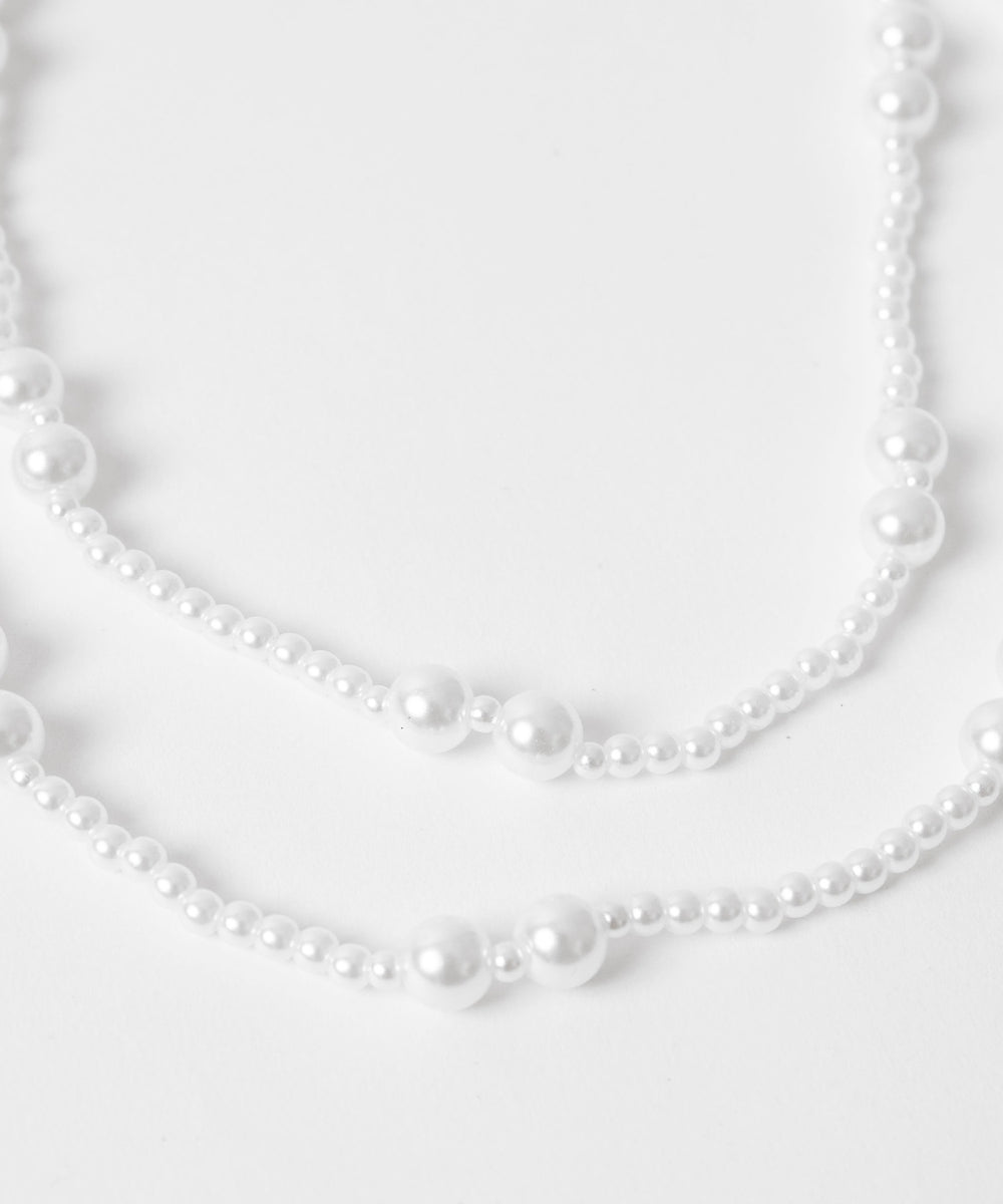 Lミックスパールネックレス