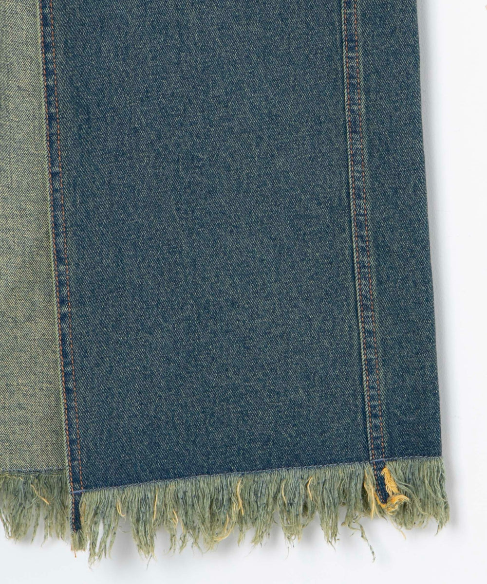 ヴィンテージウォッシュデニムロングスカート