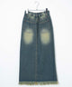 ヴィンテージウォッシュデニムロングスカート
