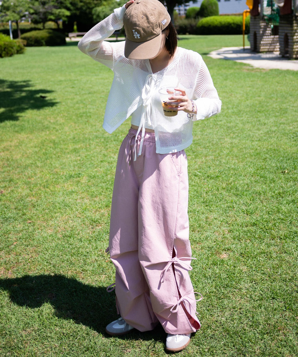 Lピンク モデル：155cm M着用