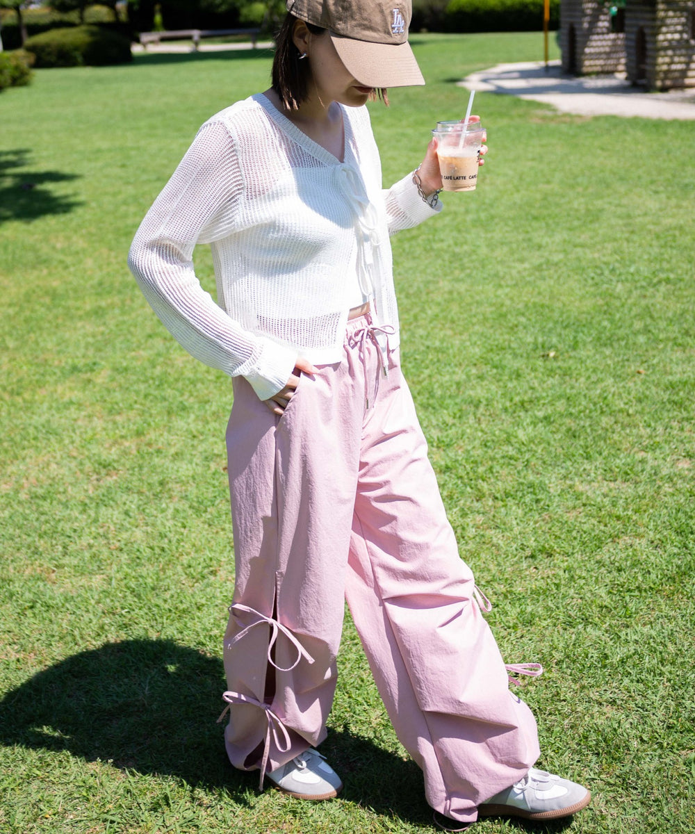 Lピンク モデル：155cm M着用