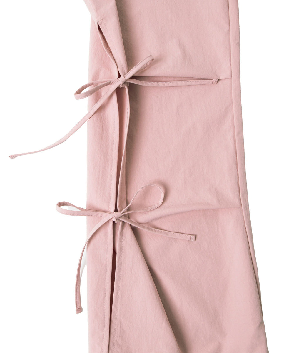 サイドリボンパラシュートパンツ