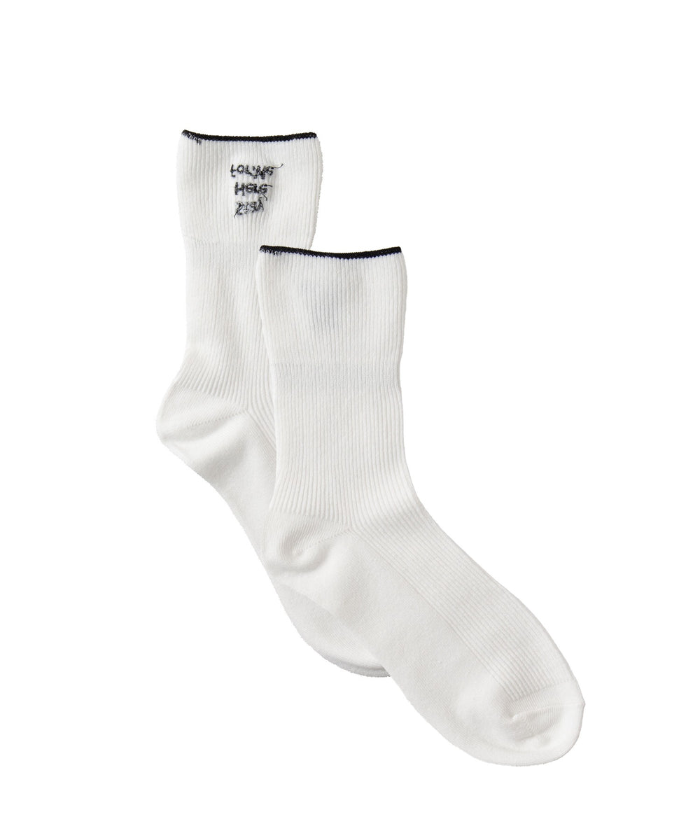 折り返しロゴアンクルソックス(23-25cm)