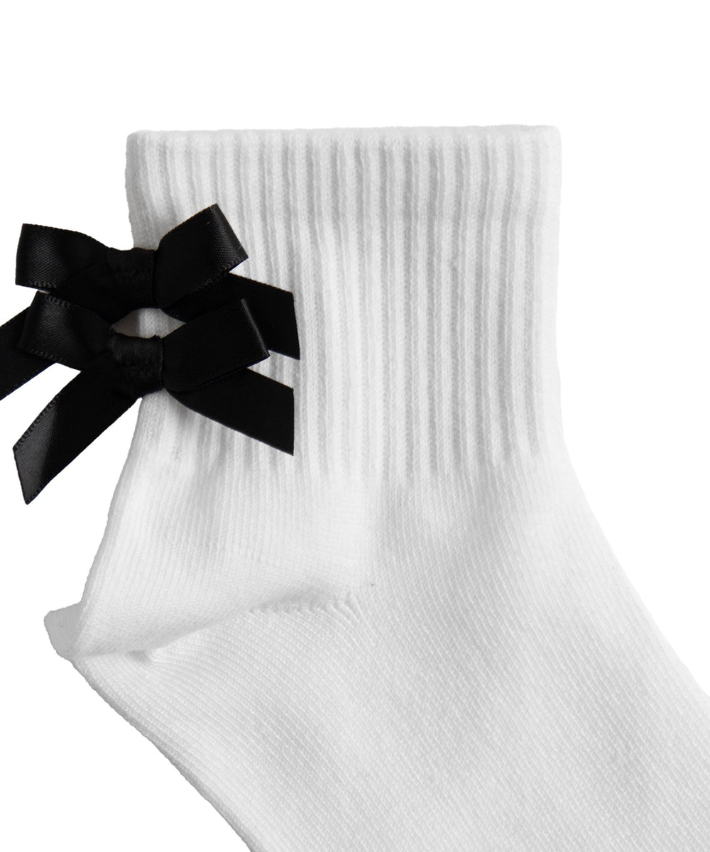 Wリボンアンクルソックス(23-25cm)