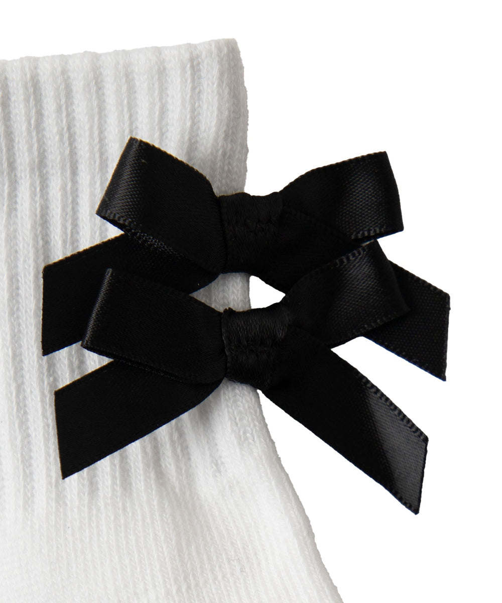 Wリボンアンクルソックス(23-25cm)